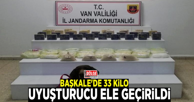 Başkale'de 33 kilo uyuşturucu ele geçirildi