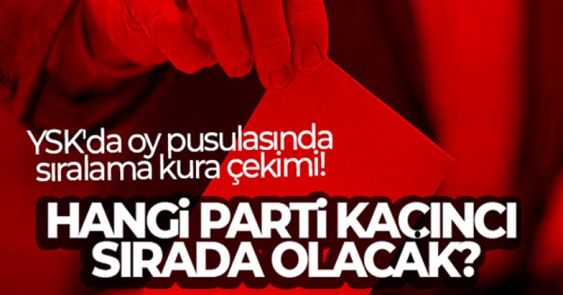 Hangi parti kaçıncı sırada olacak?