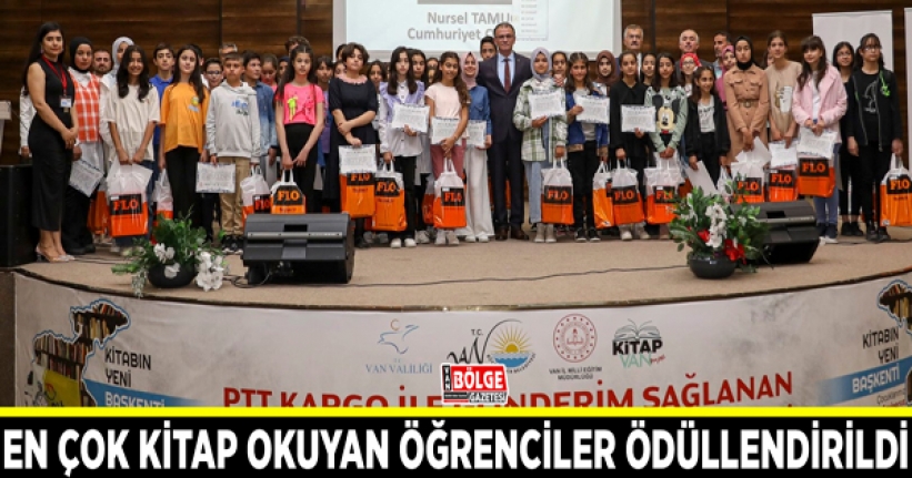 En çok kitap okuyan öğrenciler ödüllendirildi