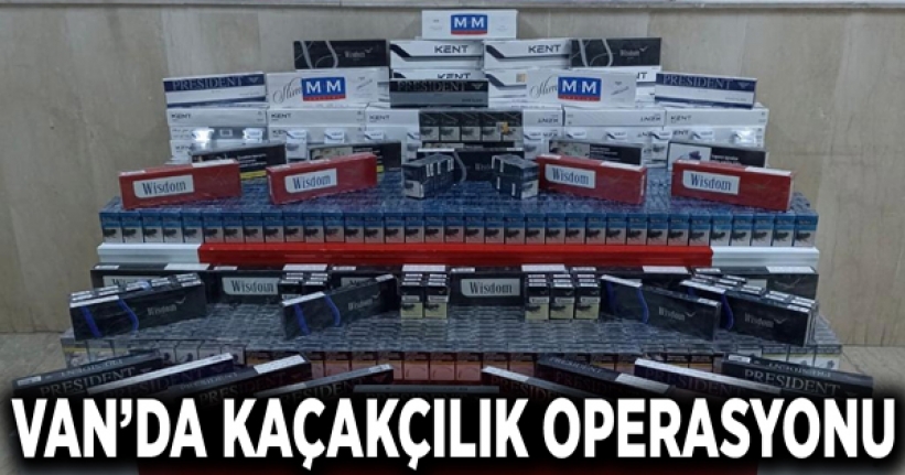 Van’da kaçakçılık operasyonu