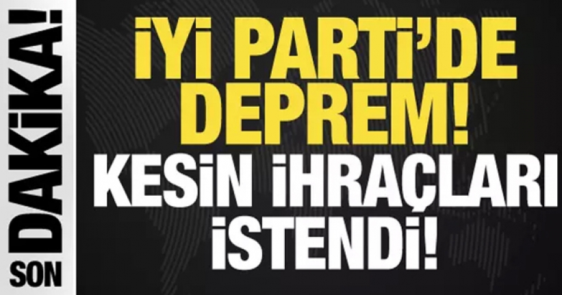 6 İYİ Partiliye kesin ihraç istemi!