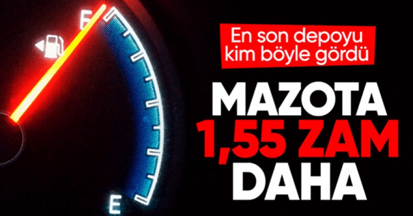 Motorine 1 lira 55 kuruşluk zam