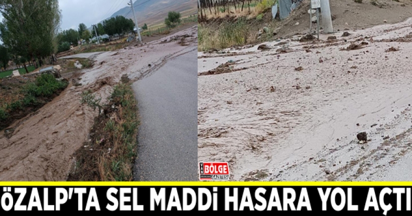 Özalp'ta sel maddi hasara yol açtı