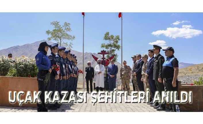 Uçak kazası şehitleri anıldı