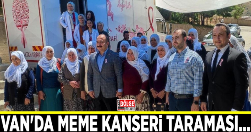 Van'da meme kanseri taraması...