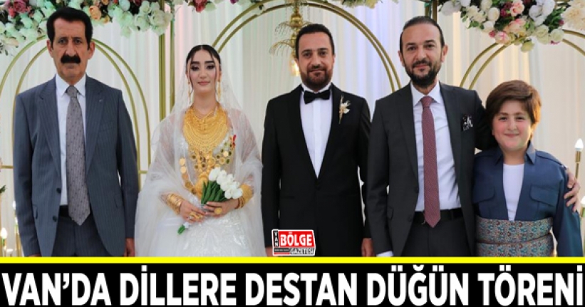 Van’da dillere destan düğün töreni