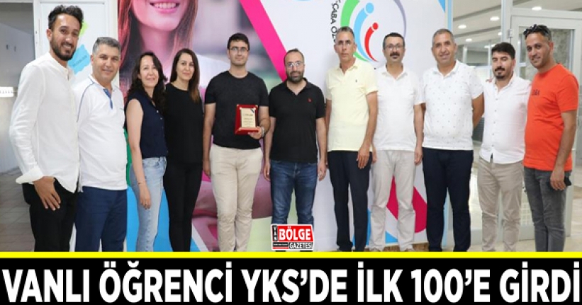 Vanlı öğrenci YKS’de ilk 100’e girdi