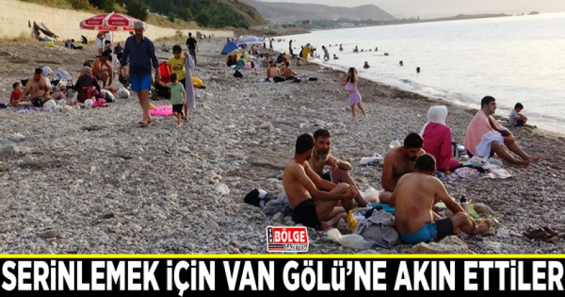 Serinlemek için Van Gölü'ne akın ettiler