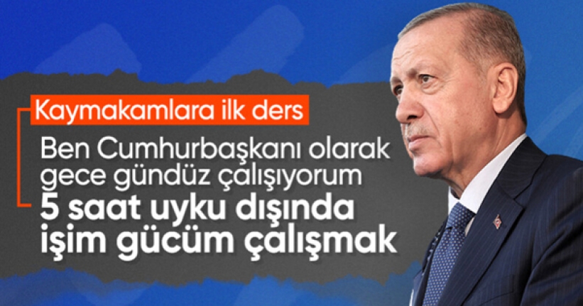 Cumhurbaşkanı Erdoğan çalışma temposunu anlattı: Günde 5-6 saat uyuyorum