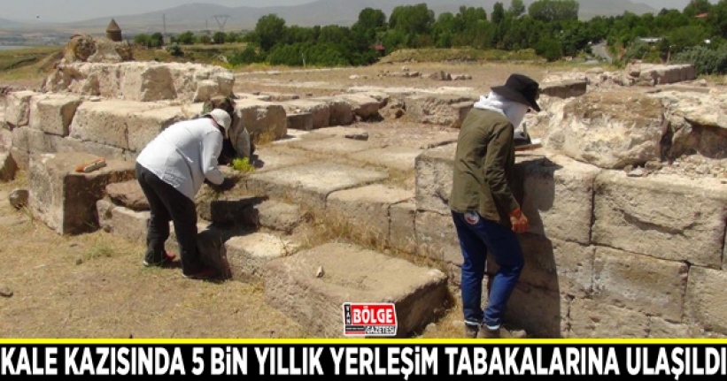 Kale kazısında 5 bin yıllık yerleşim tabakalarına ulaşıldı