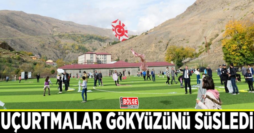 Uçurtmalar gökyüzünü süsledi