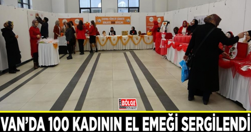 100 kadının el emeği sergilendi