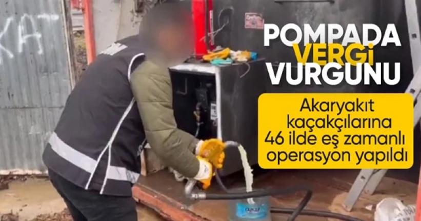 1 milyon litre kaçak akaryakıt ele geçirildi