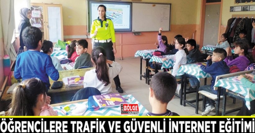 Öğrencilere trafik ve güvenli internet eğitimi