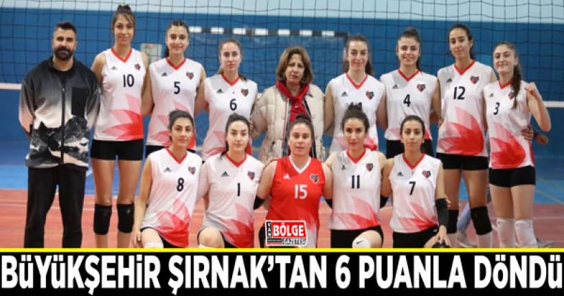 Büyükşehir Şırnak’tan 6 puanla döndü