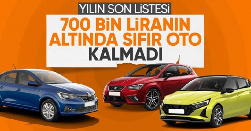 Türkiye'de 700 bin TL altı araç kalmadı: İşte en ucuz 10 otomobil