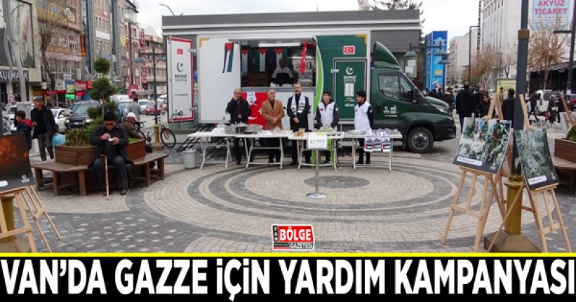 Van’da Gazze için yardım kampanyası