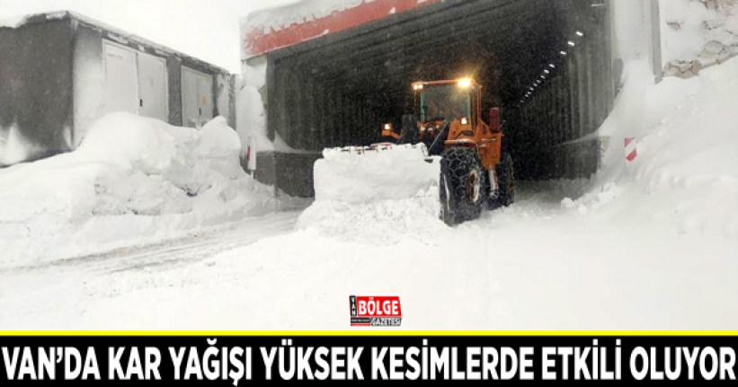 Van’da kar yağışı yüksek kesimlerde etkili oluyor