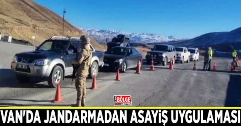 Van'da jandarmadan asayiş uygulaması