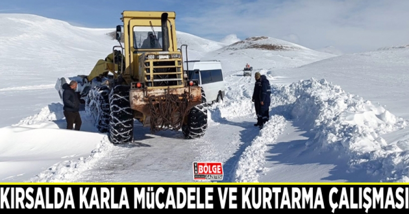 Büyükşehir’den kırsalda karla mücadele ve kurtarma çalışması