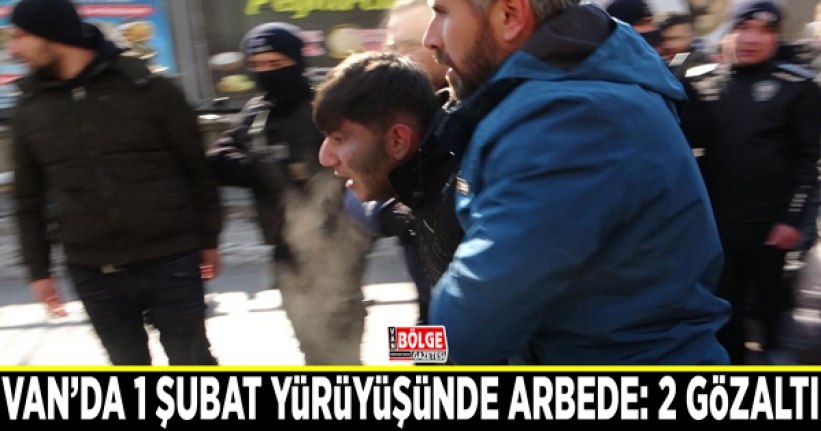 Van’da 1 Şubat yürüyüşünde arbede: 2 gözaltı