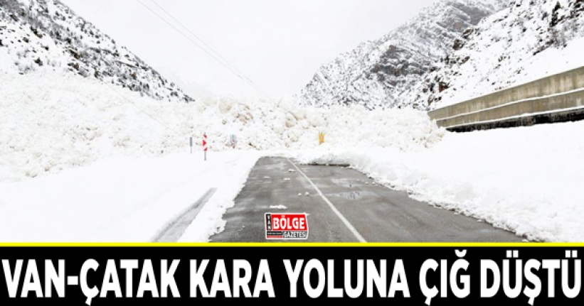 Van-Çatak kara yoluna çığ düştü