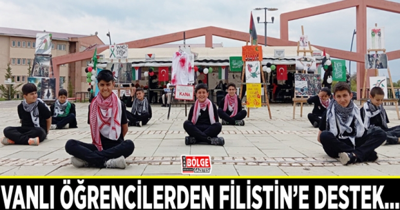 Vanlı öğrencilerden Filistin’e destek…