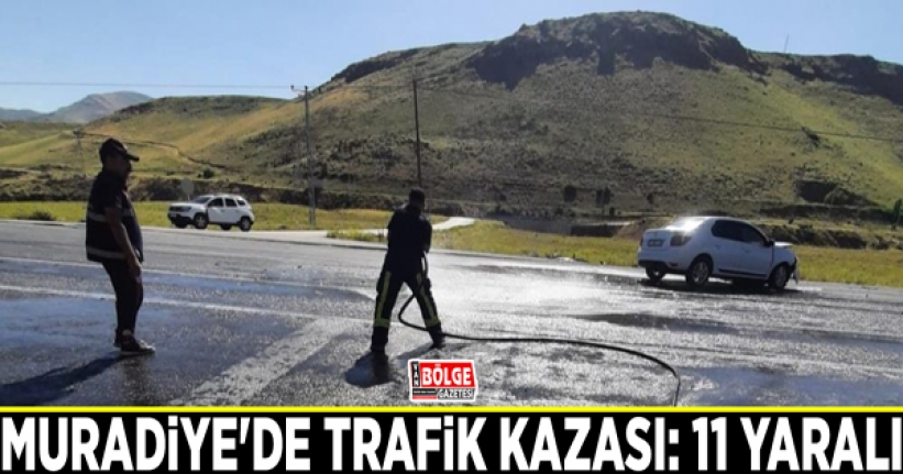 Muradiye'de trafik kazası: 11 yaralı