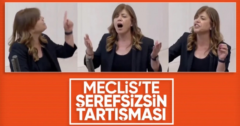 TBMM'de 'şerefsizsin' tartışması