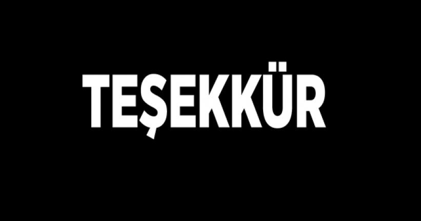 TEŞEKKÜR