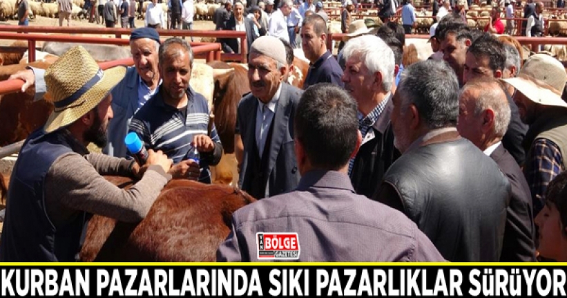 Van'da kurban pazarlarında sıkı pazarlıklar sürüyor