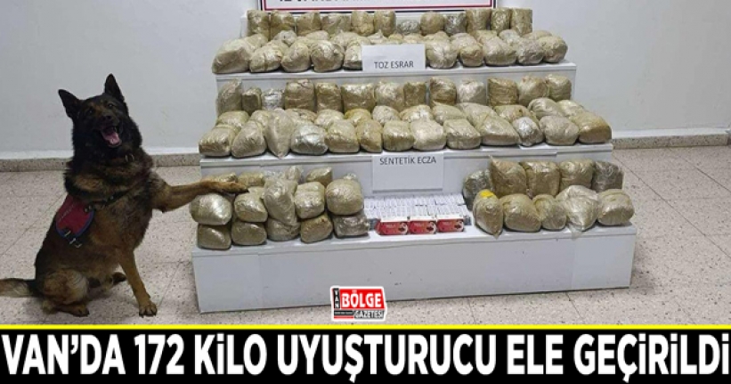 Van’da bir ayda 172 kilo uyuşturucu ele geçirildi