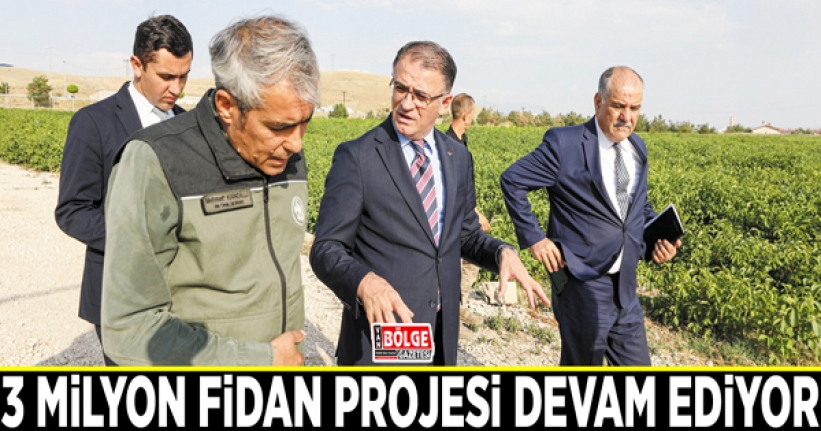 3 milyon fidan projesi devam ediyor