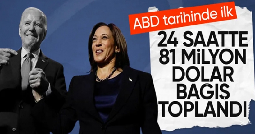 ABD tarihinin 24 saatte toplanan en yüksek bağışı Kamala Harris'in