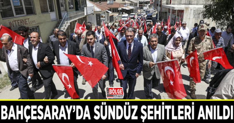 Bahçesaray’da Sündüz Şehitleri anıldı