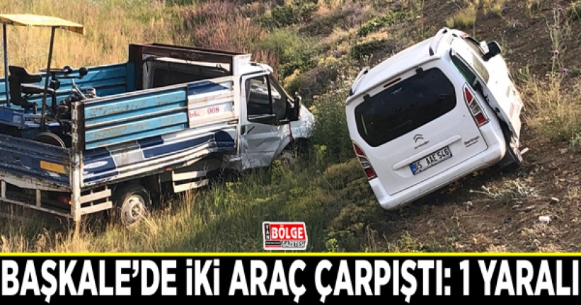 Başkale’de iki araç çarpıştı: 1 yaralı