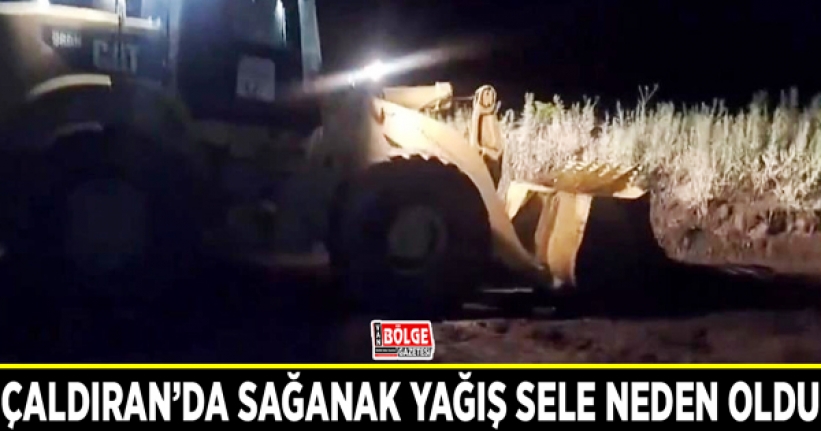 Çaldıran’da sağanak yağış sele neden oldu