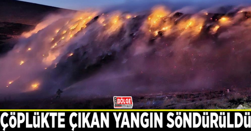 Çöplükte çıkan yangın söndürüldü