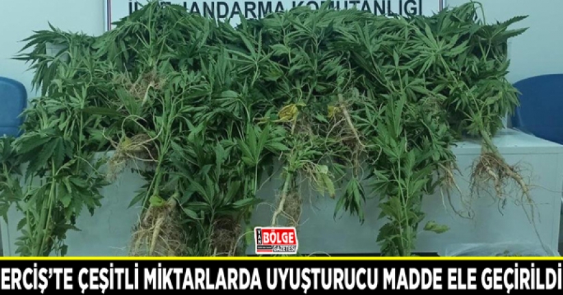 Erciş’te çeşitli miktarlarda uyuşturucu madde ele geçirildi