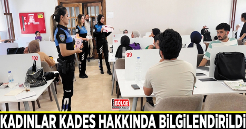 Kadınlar KADES hakkında bilgilendirildi