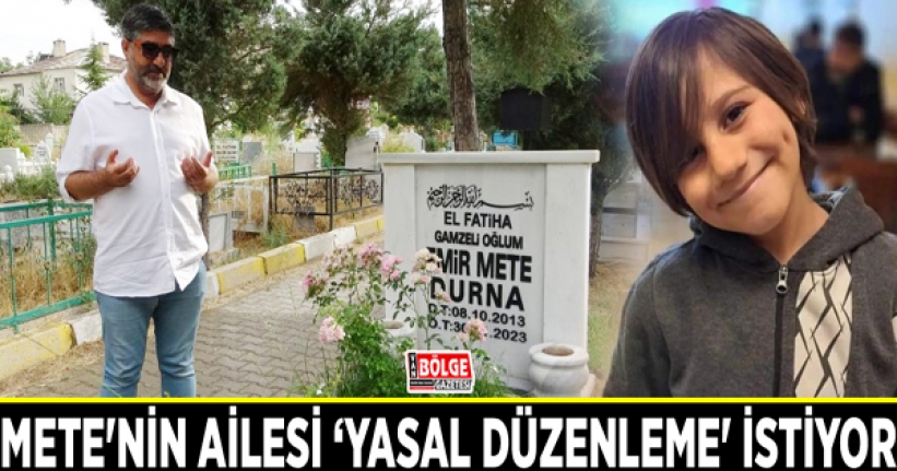 Mete'nin ailesi ‘yasal düzenleme' istiyor