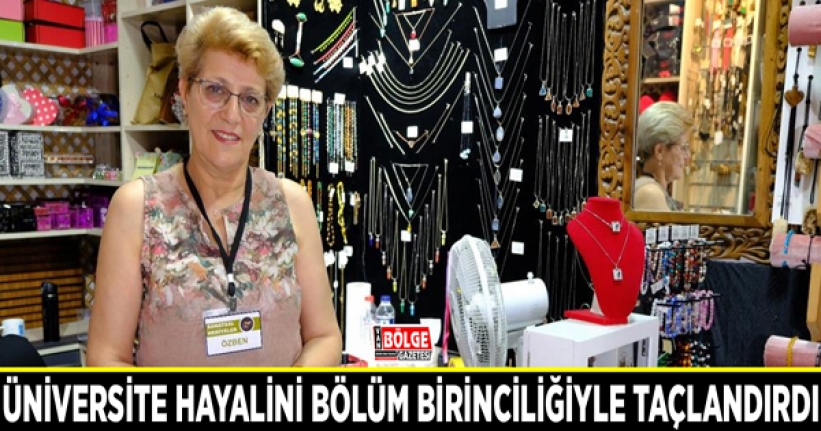 Üniversite hayalini bölüm birinciliğiyle taçlandırdı