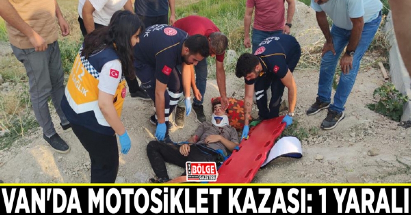 Van'da motosiklet kazası: 1 yaralı