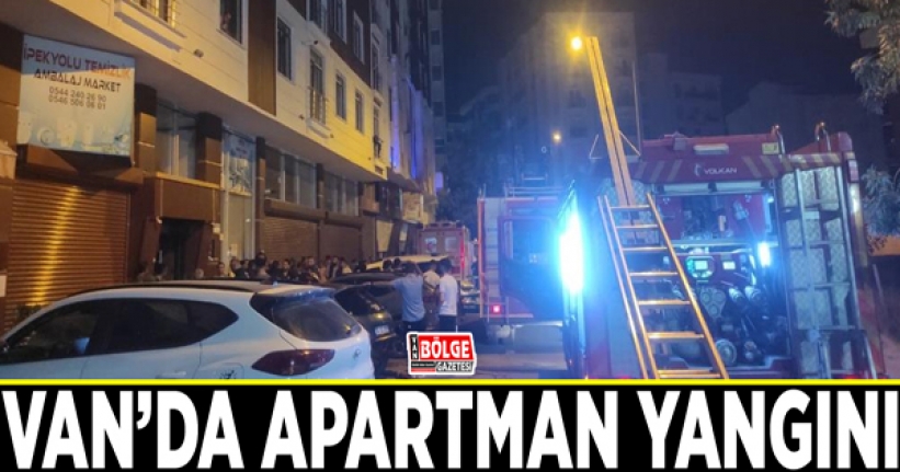 Van’da apartman yangını