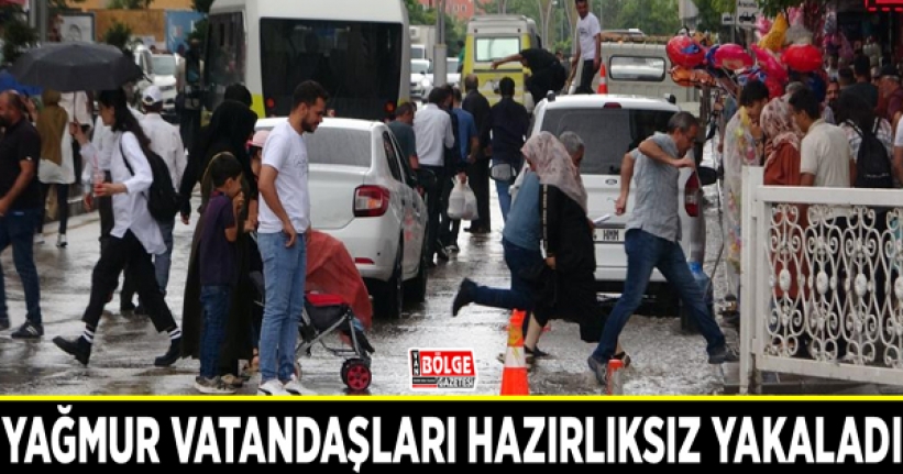 Yağmur vatandaşları hazırlıksız yakaladı