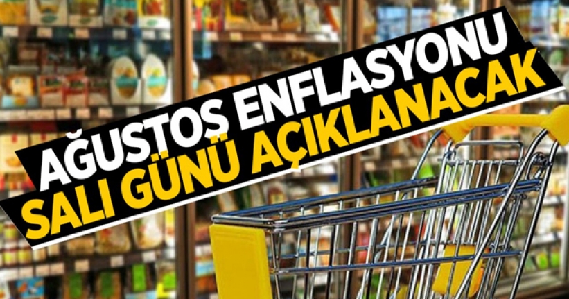 Ağustos enflasyonu salı günü açıklanacak