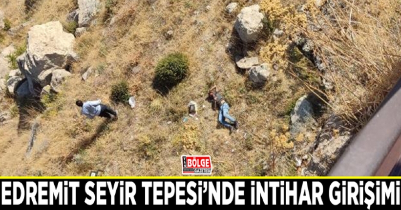 Edremit Seyir Tepesi’nde intihar girişimi