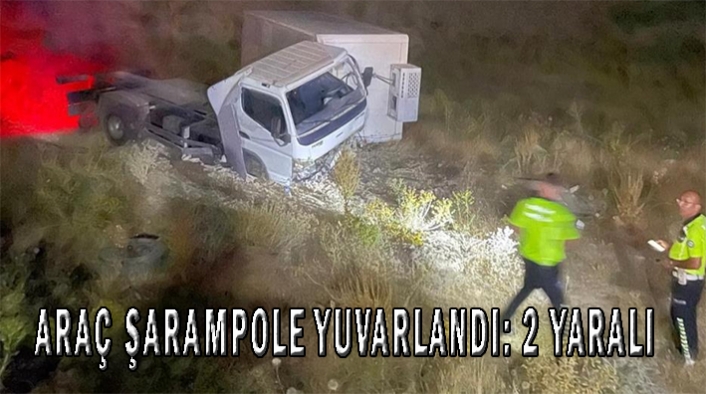 Edremit'te araç şarampole yuvarlandı: 2 yaralı...