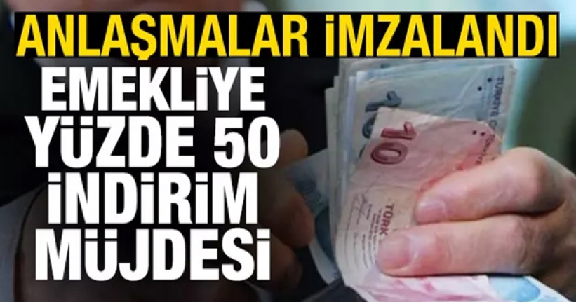 Emeklilere yüzde 50'ye varan indirim