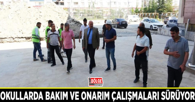 Okullarda bakım ve onarım çalışmaları sürüyor